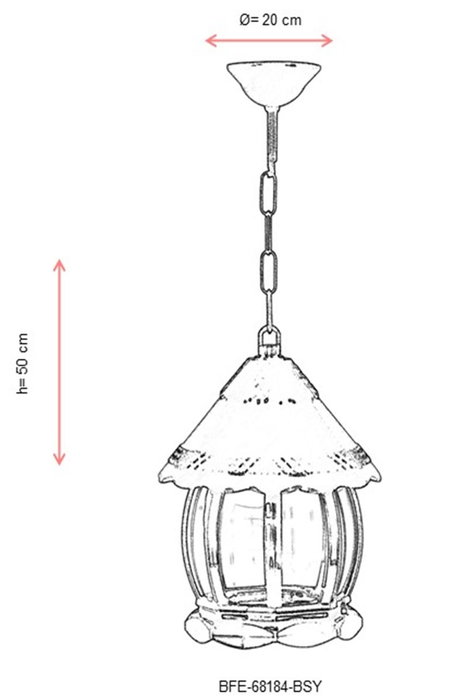 Opviq Candelabro Exterior Negro BFE-68184-BSY